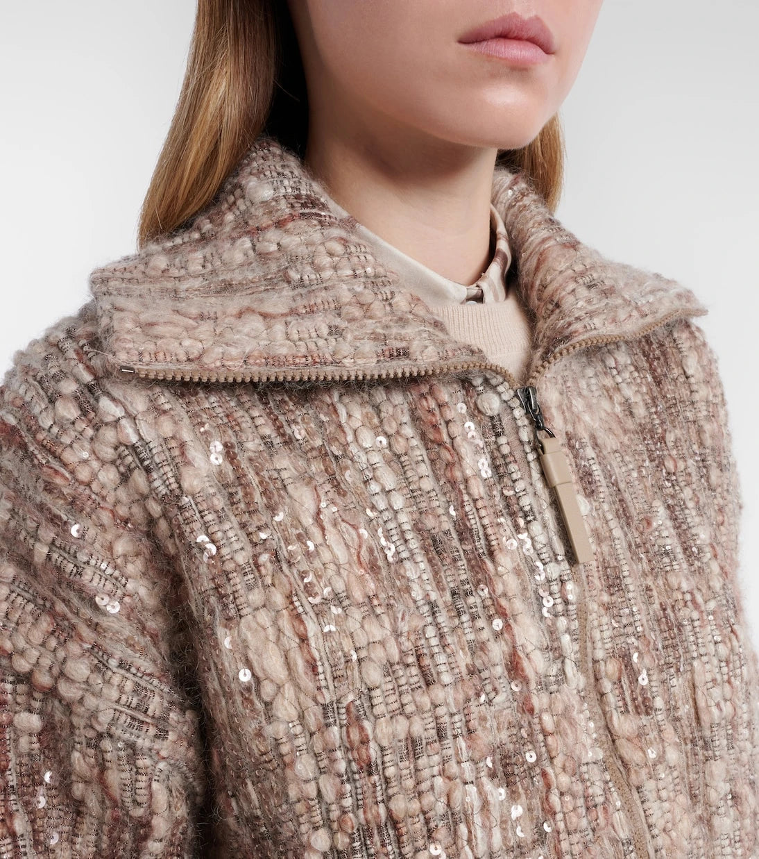 Brunello Cucinelli - Sequined mohair-blend cardigan