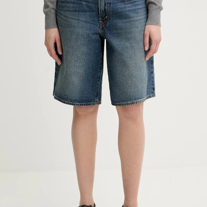 Levi's kadın denim baggy dad kısa şort