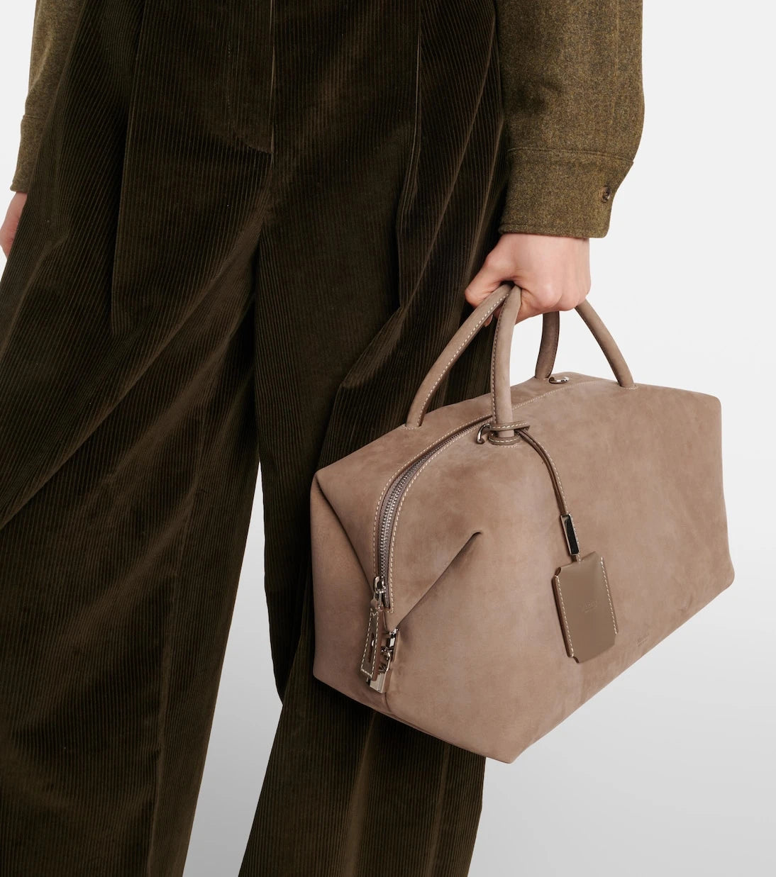 Max Mara - Holdall Medium suede tote bag