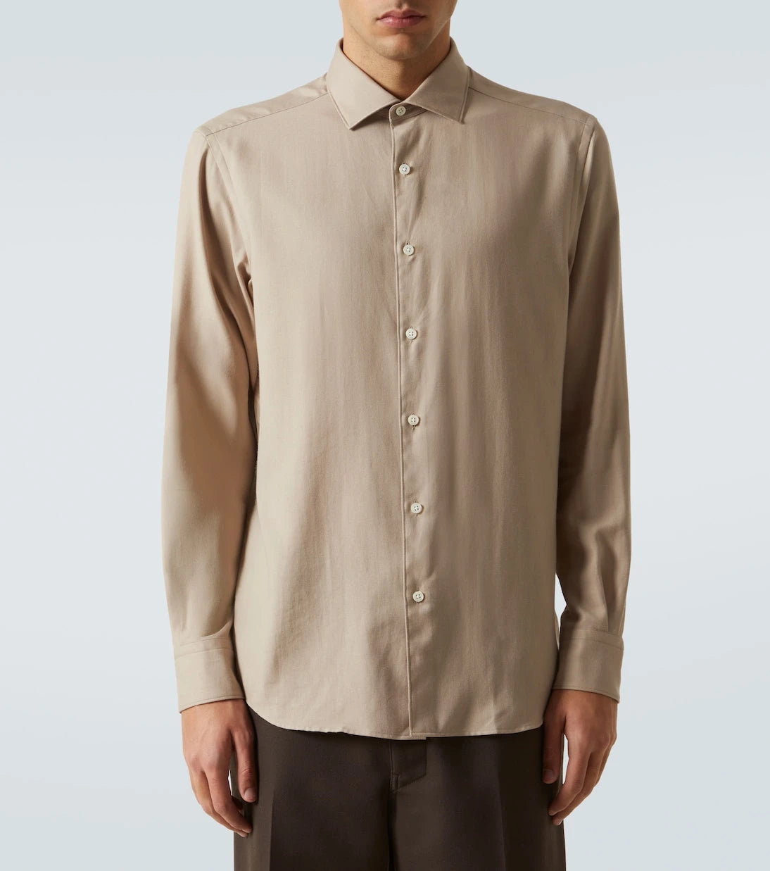 Zegna - Cotton and cashmere shirt