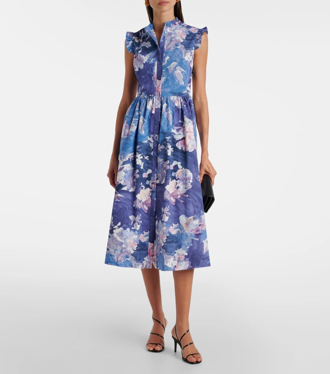 Erdem - Flared floral midi dress