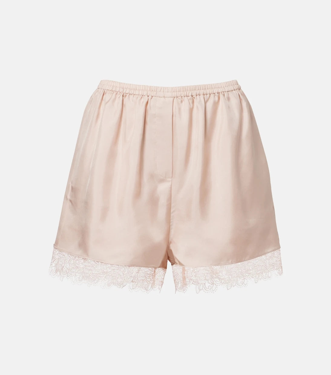 Róhe - Lace-trimmed silk shorts