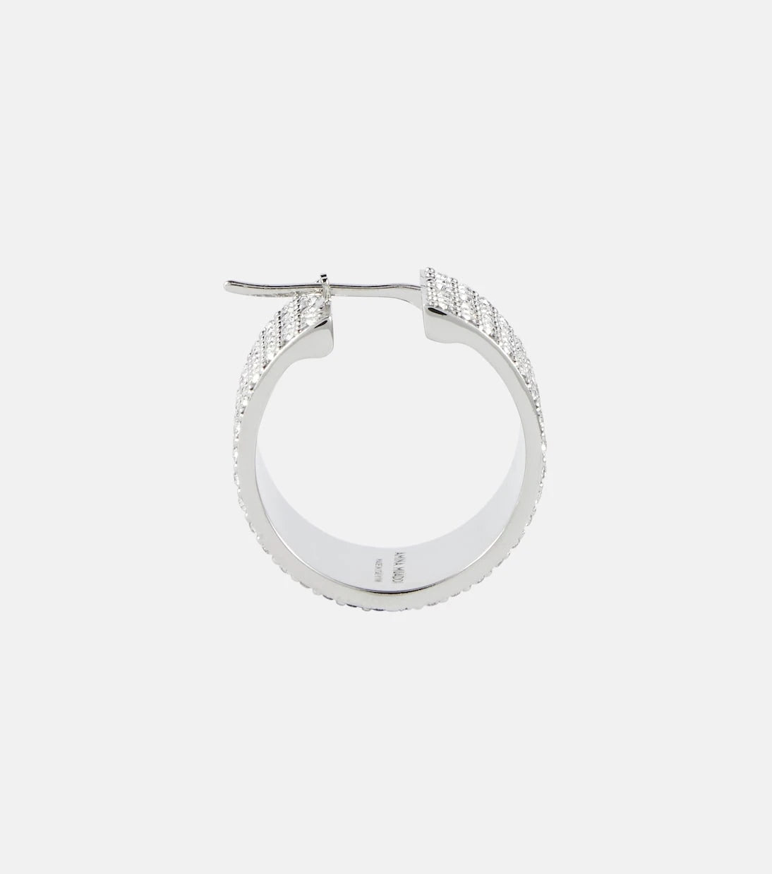 Amina Muaddi - Rih Small embellished hoop earrings