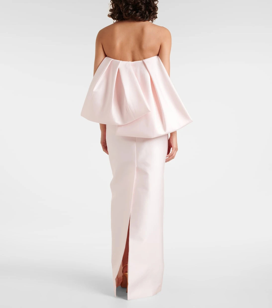 Monique Lhuillier - Bow-detail satin gown