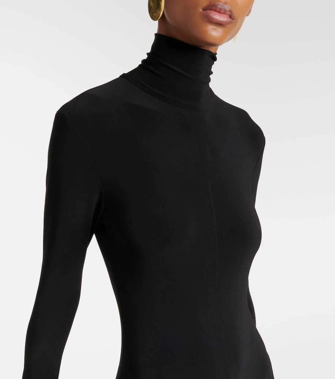 Norma Kamali - Turtleneck flared jumpsuit