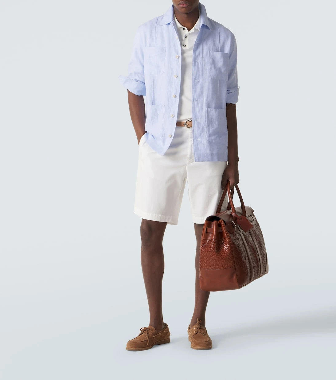 Brunello Cucinelli - Linen and cotton-blend shirt