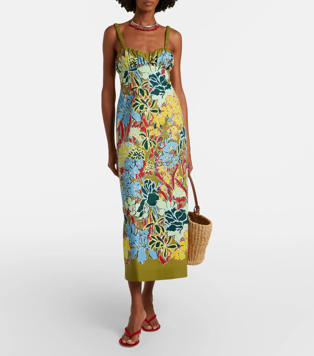 Alémais - Solstice floral cotton midi dress
