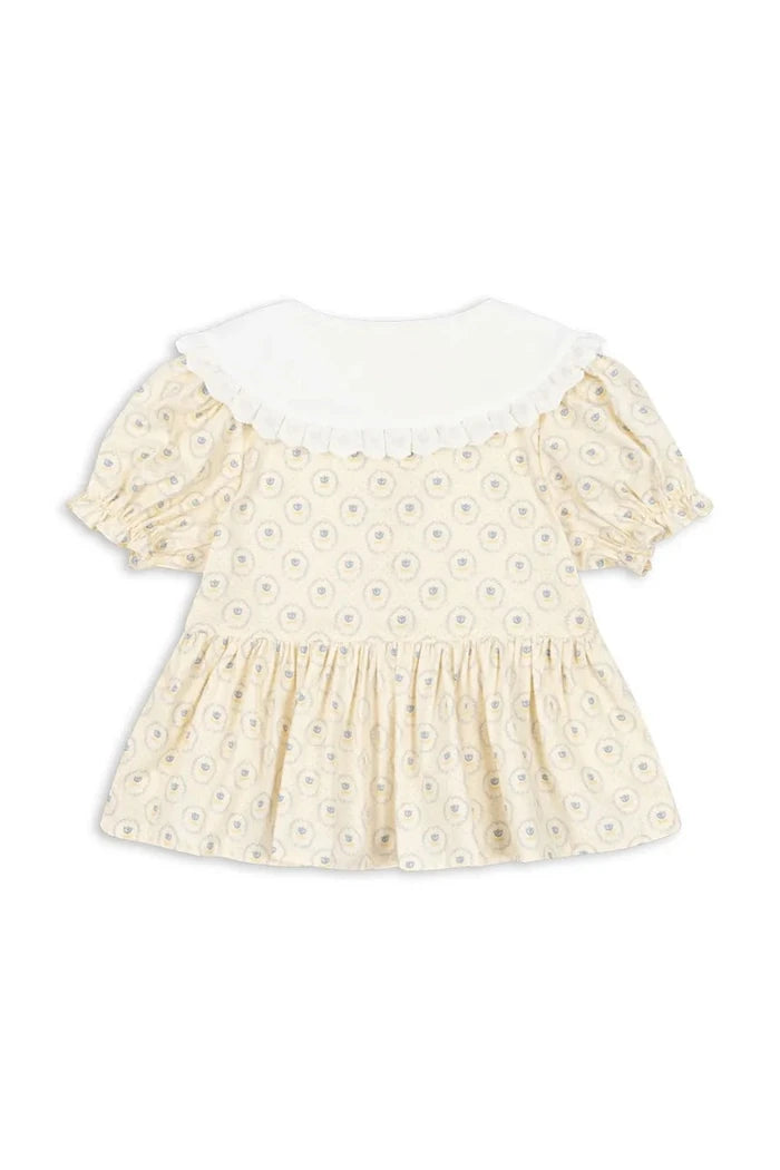 Konges Sløjd COEUR COLLAR SHIRT GOTS Çocuk Pamuklu Bluz