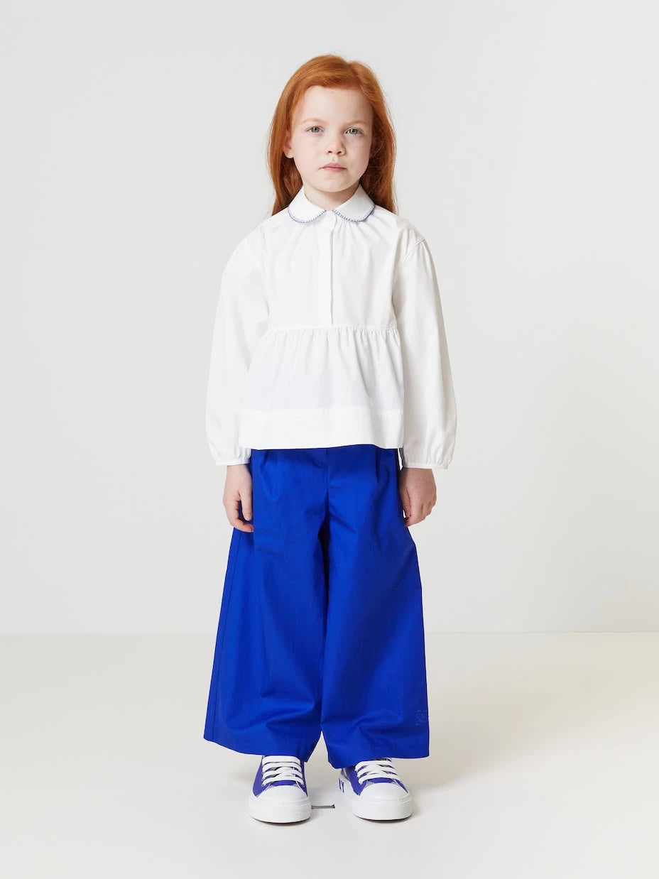 Burberry Kids - Cotton-blend poplin blouse