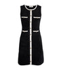 Sandro Paris Black Velvet Knit Mini Dress