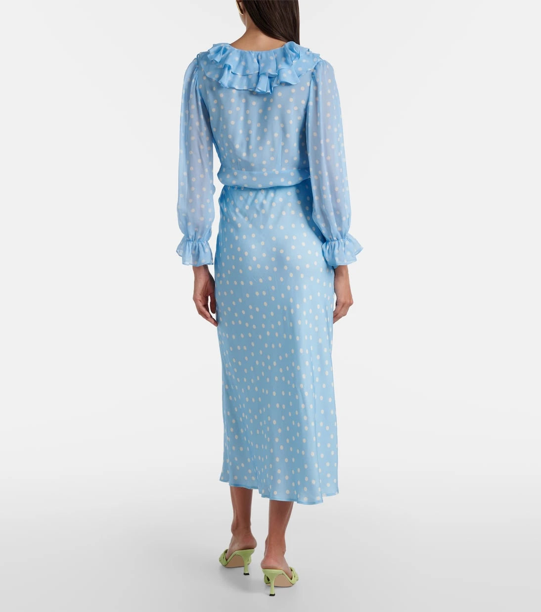 Rixo - Ardith polka-dot midi skirt
