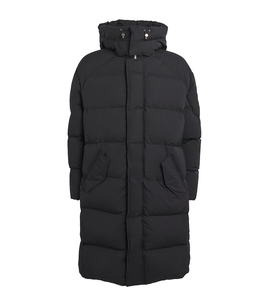 Moose Knuckles Black Everest Longline Puffer Coat