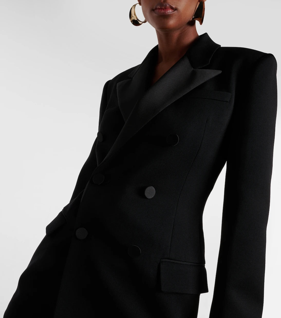 Saint Laurent - Wool grain de poudre tuxedo jacket