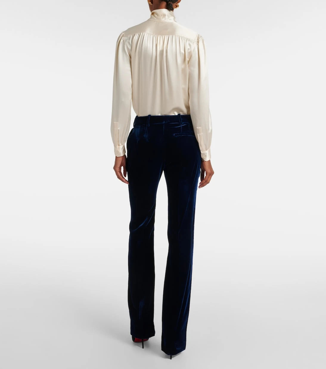 Nina Ricci - Fluid velvet straight pants