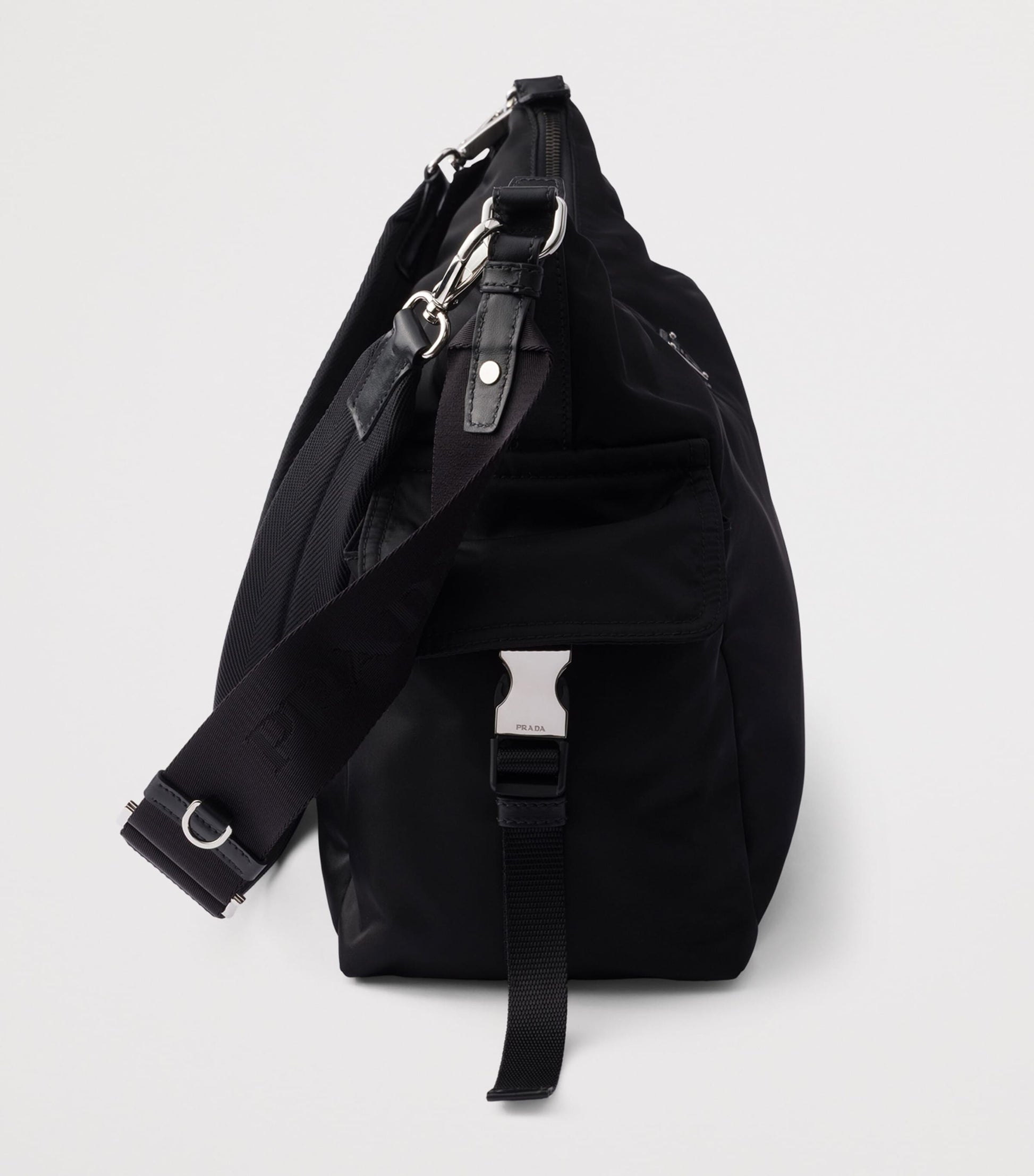 Prada Re-Nylon Leather-Trim Explore Messenger Bag