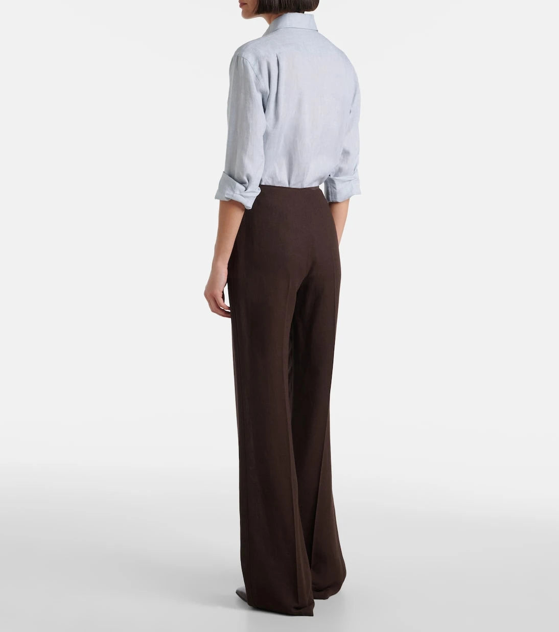 Loro Piana - Timi linen crêpe flared pants