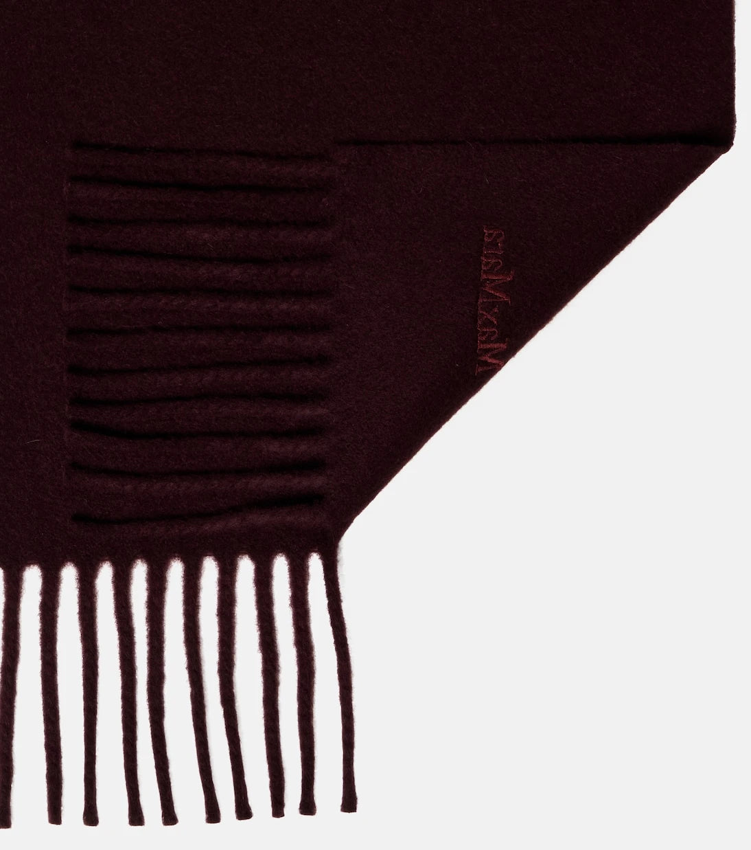 Max Mara - Logo wool scarf