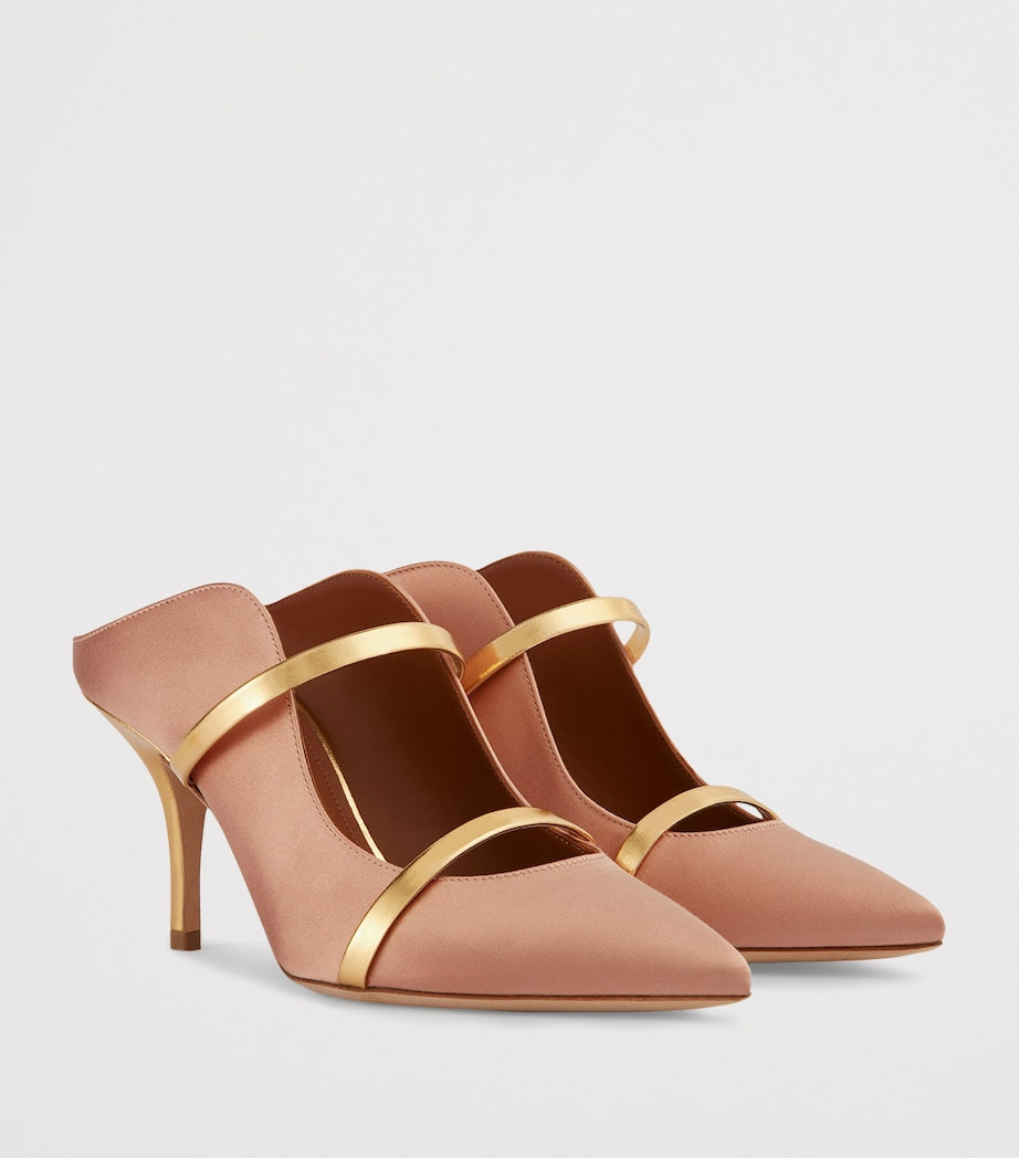 Pink Satin Maureen Mules 70