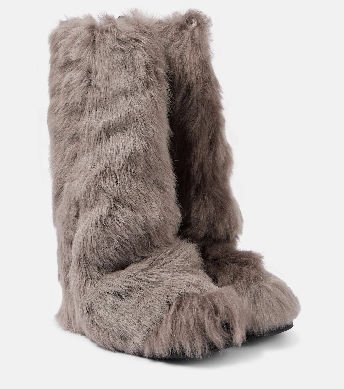 The Attico - Robin shearling knee-high boots
