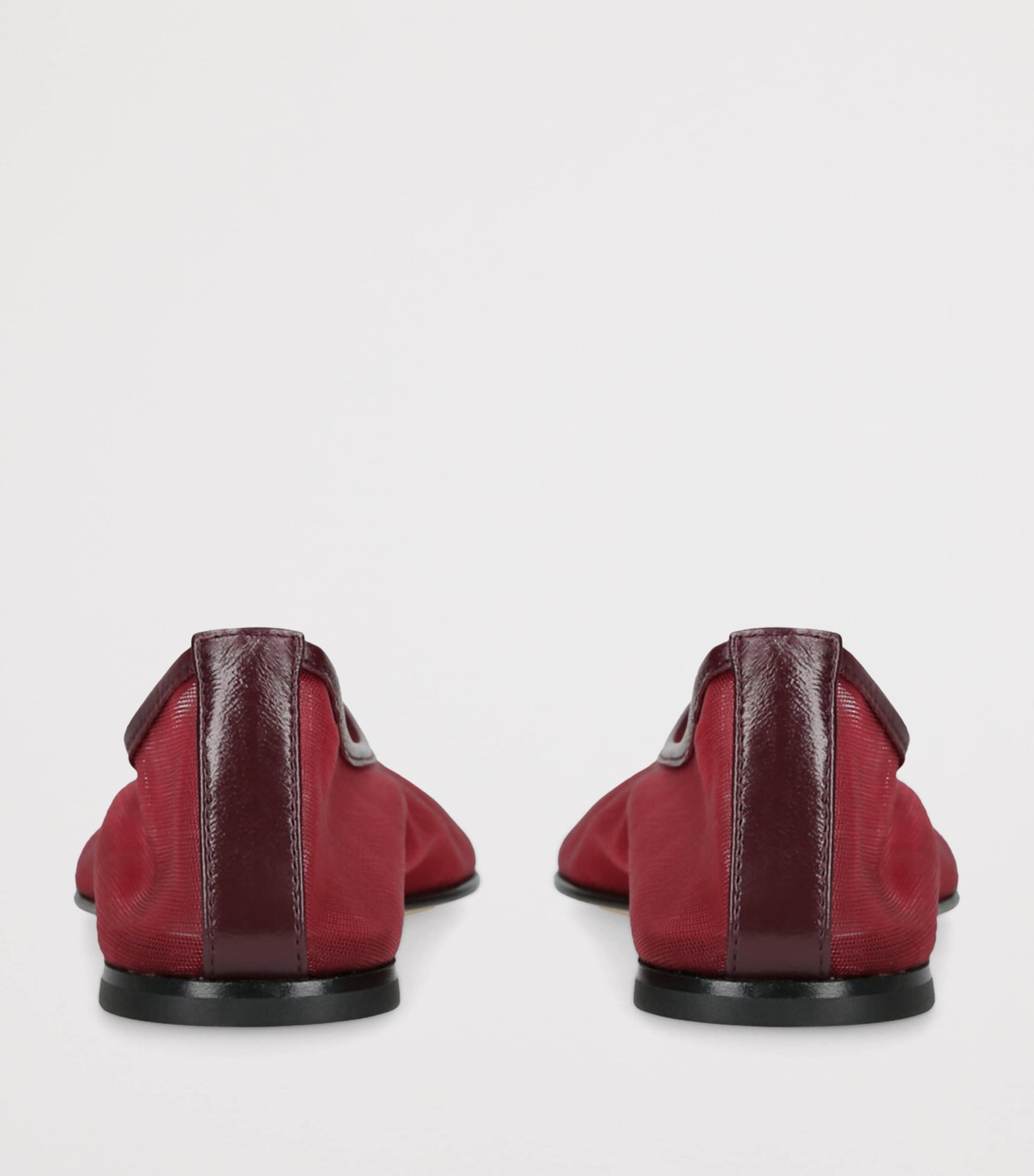 Dear Frances Burgundy Balla Mesh Ballet Flats