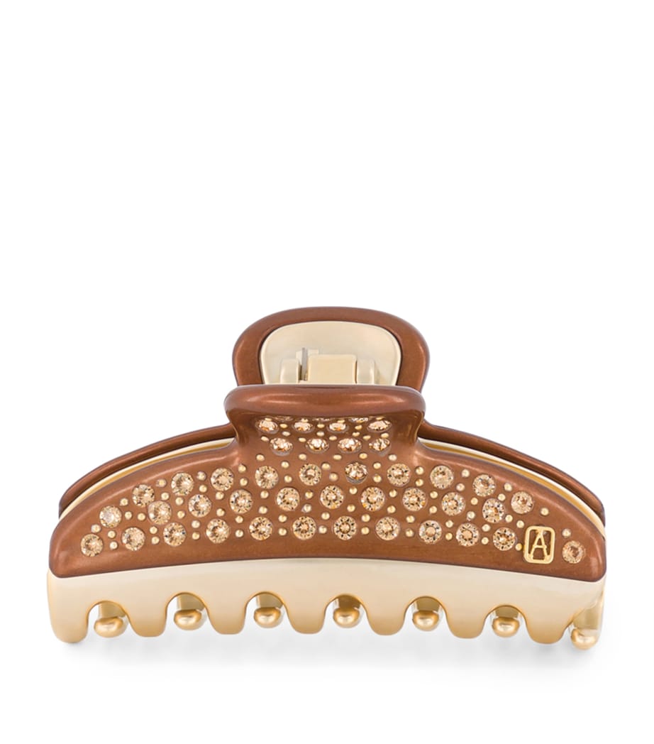 Gold-Plated Claw Hair Clip X4