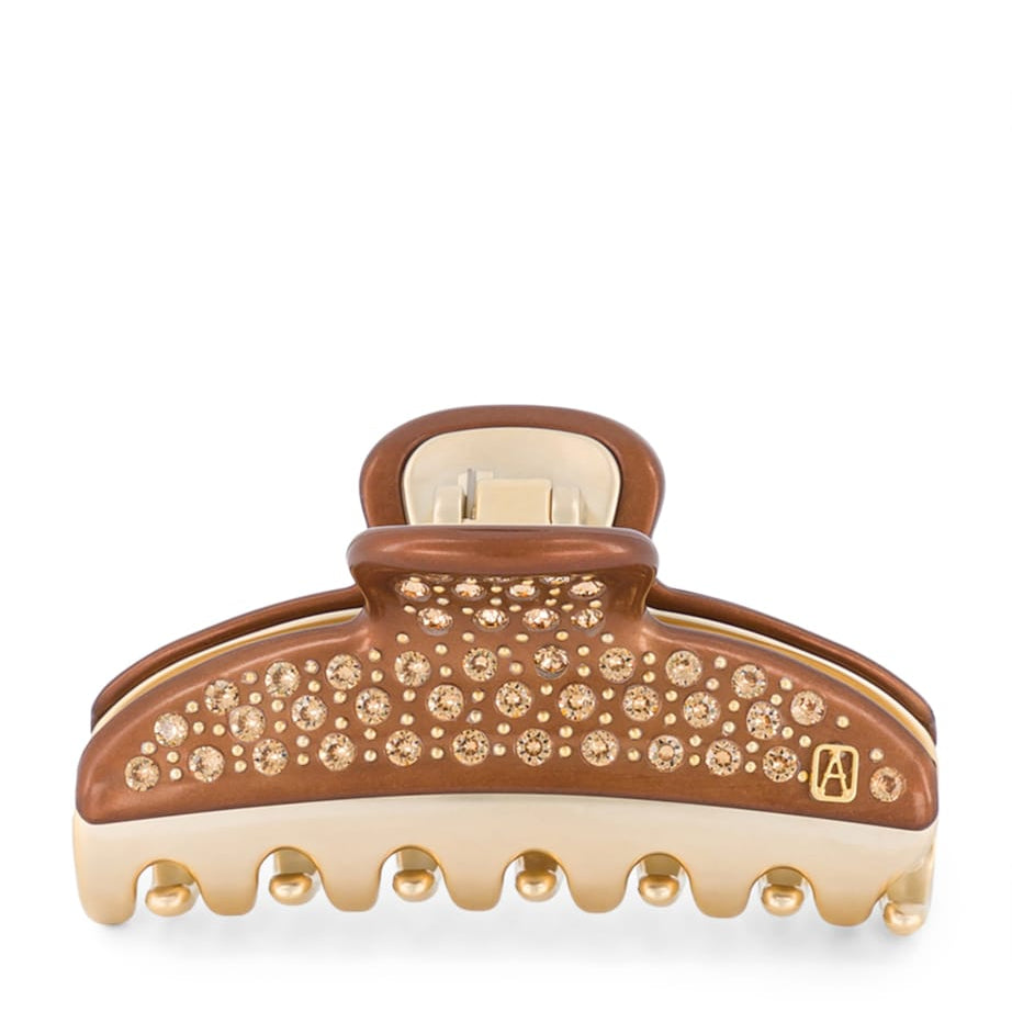 Gold-Plated Claw Hair Clip X4