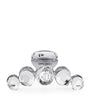 Silver Crystal-Embellished Claw Hair Clip
