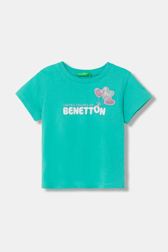 United Colors of Benetton çocuk pamuklu tişört
