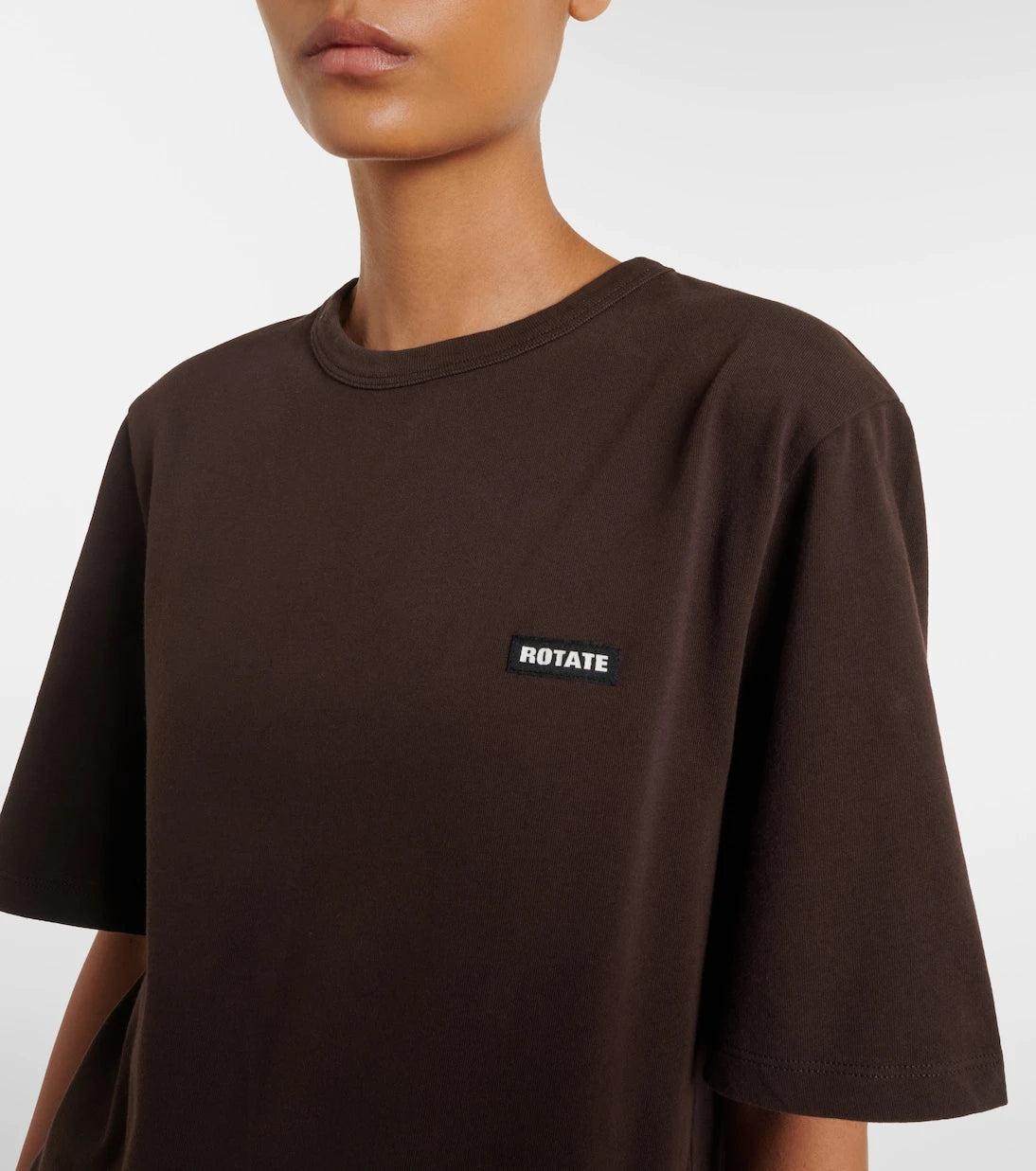 Rotate - Peplum cotton T-shirt