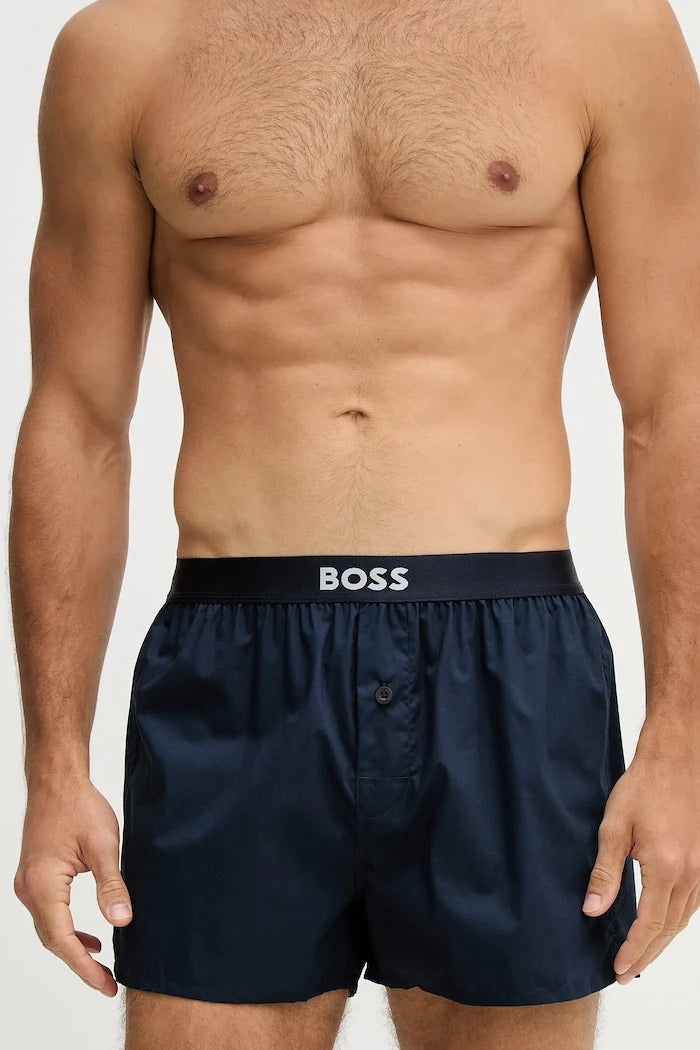 BOSS боксерки мъжки от памук 2P Boxer Shorts EW 2 броя