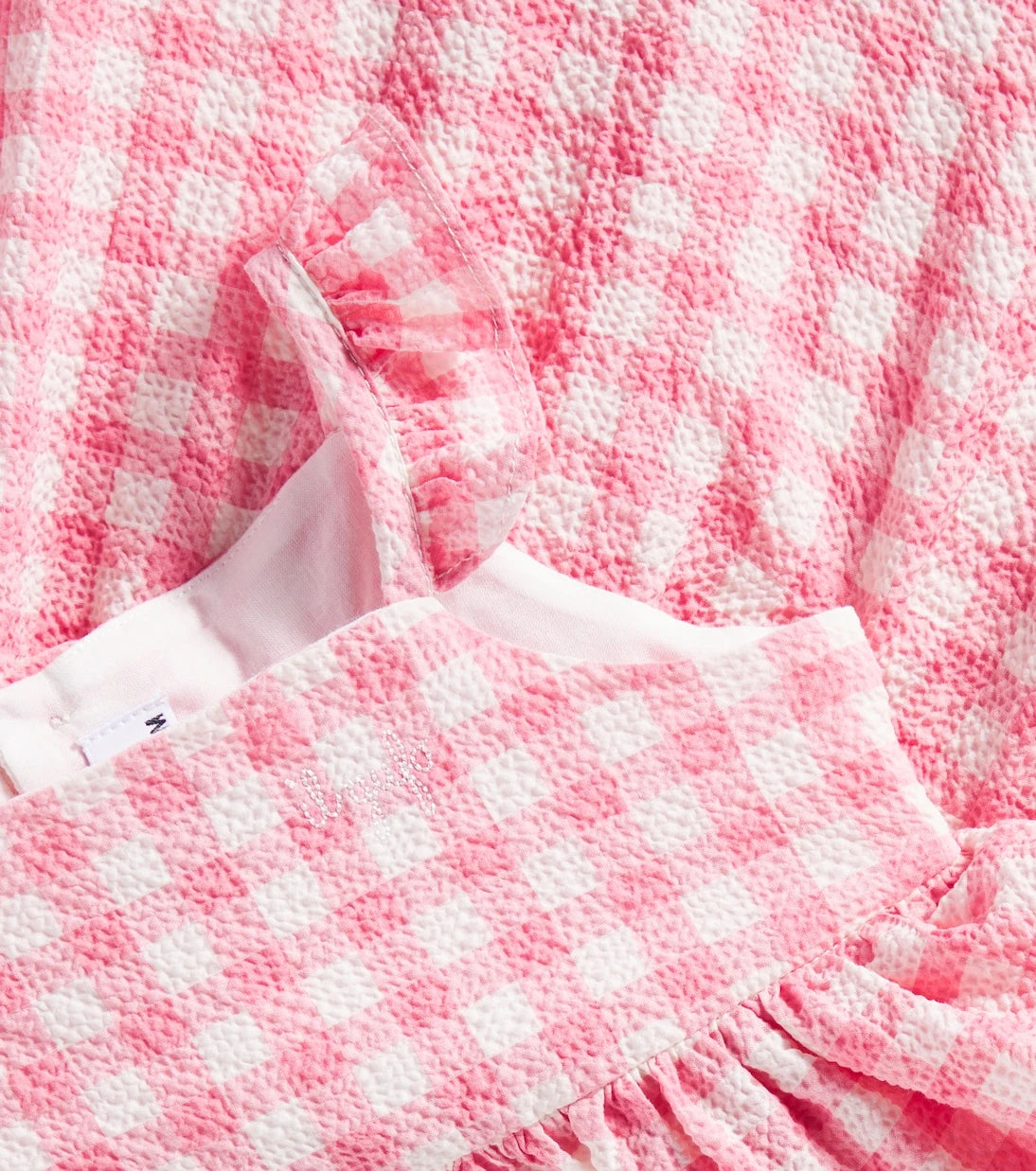 Il Gufo - Baby gingham cotton-blend dress