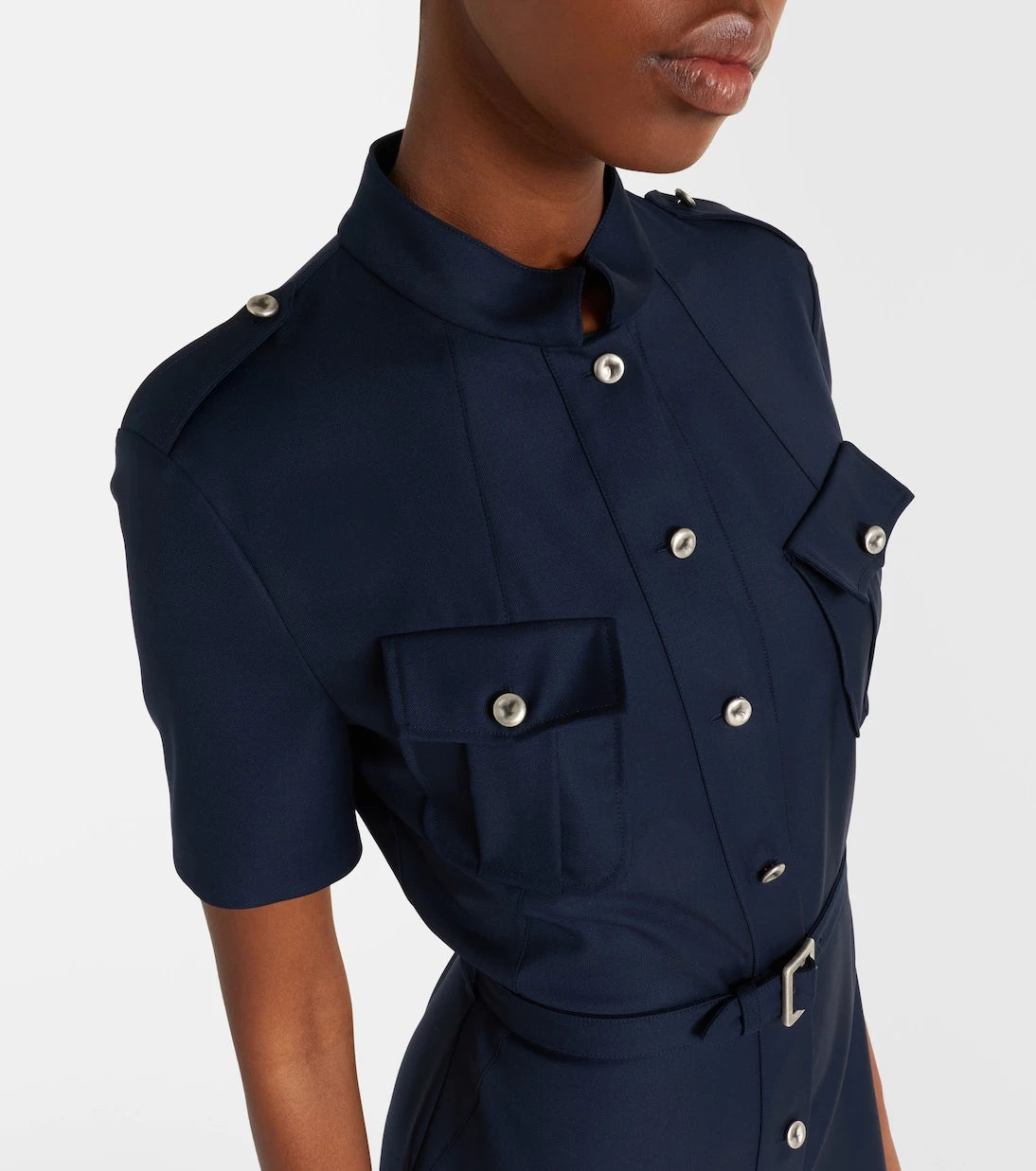 McQueen - Belted shirt dress