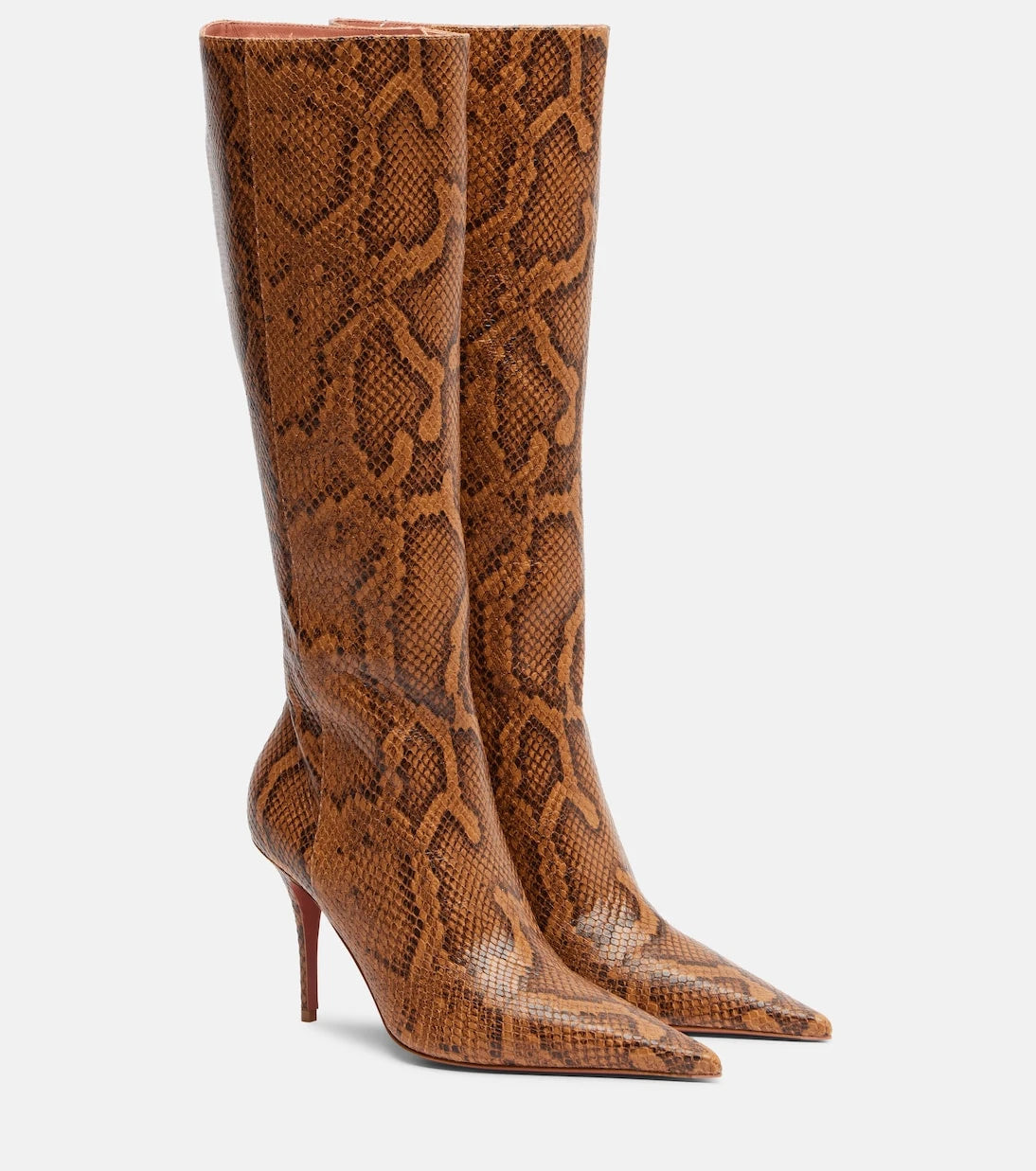 أمينا معادي - حذاء باربرا الجلدي للركبة