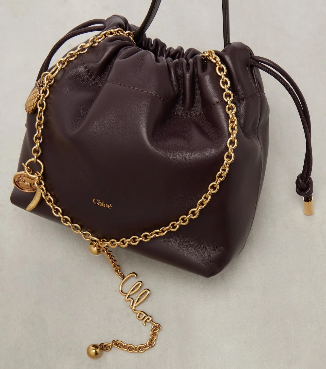 Chloé - Chloé Icons Mini deri omuz çantası