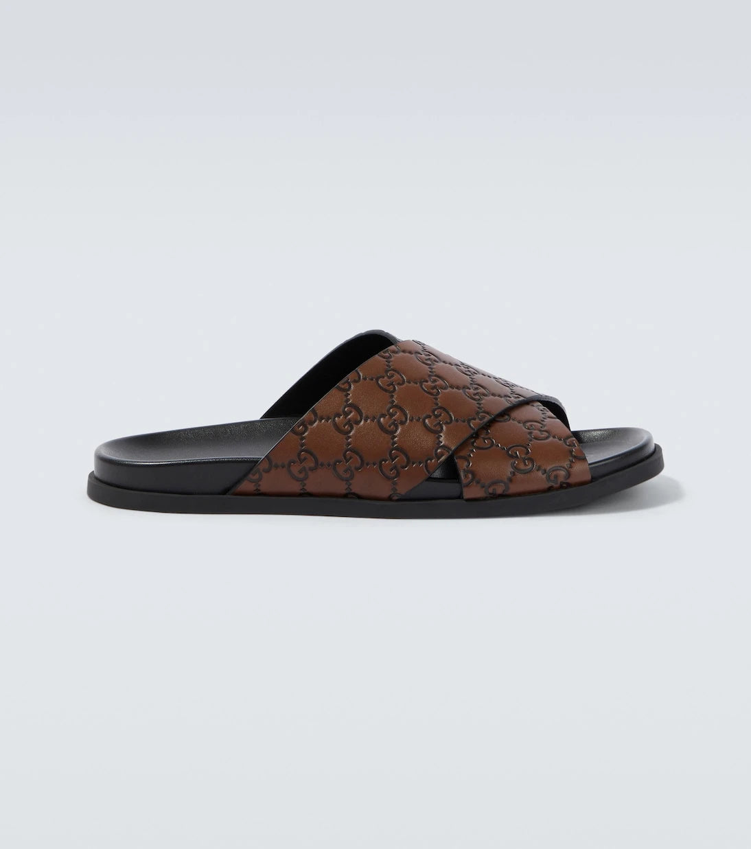 Gucci - GG leather slides