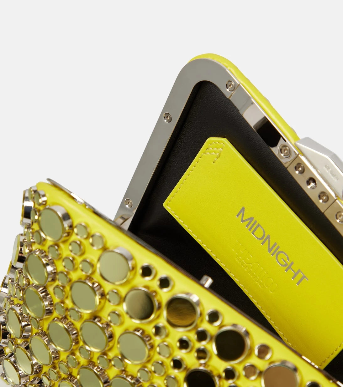 The Attico - Midnight Mini embellished leather clutch