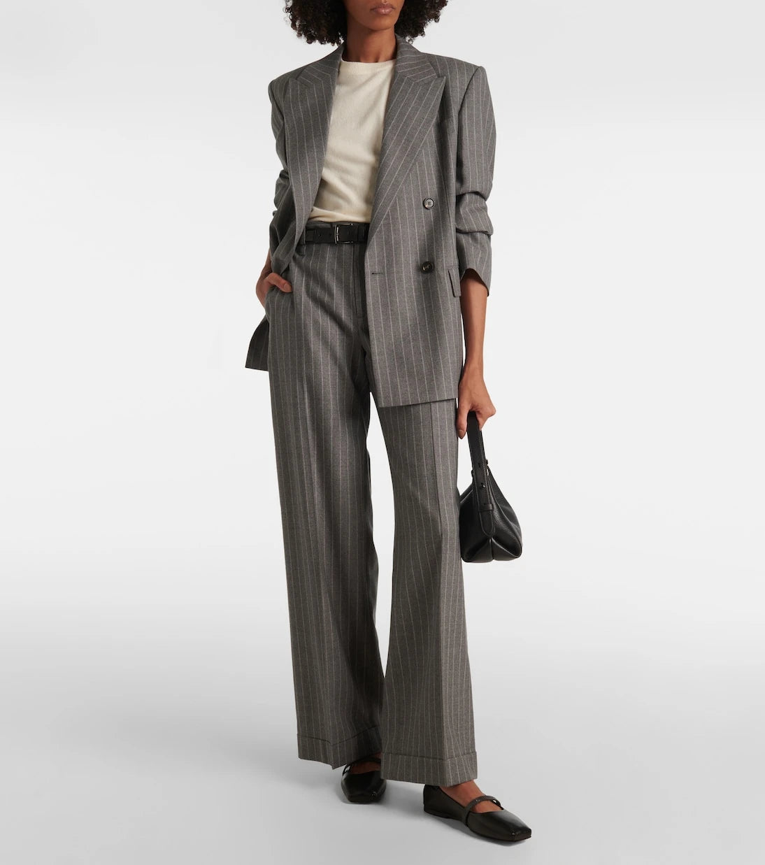 Brunello Cucinelli - Monili leather Mary Jane flats