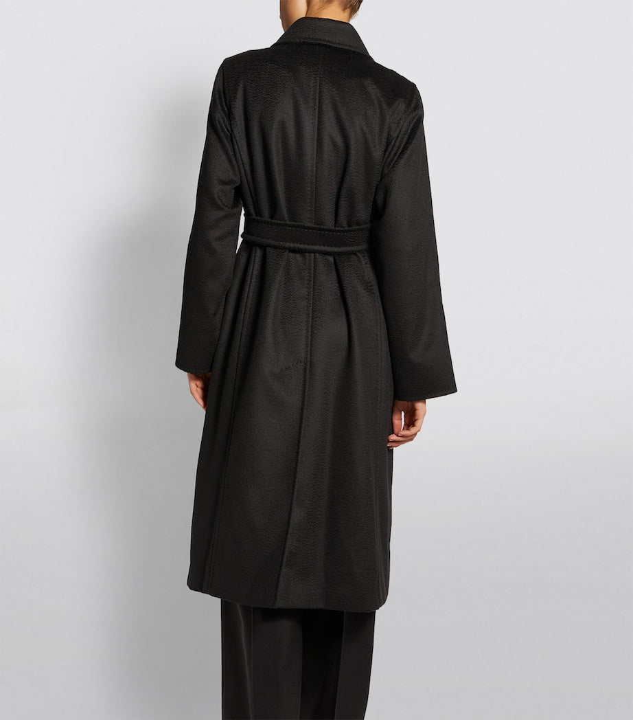 Max Mara Black Manuela Belted Coat