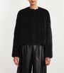 Yves Salomon Black Long-Haired Mink Jacket