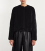 Yves Salomon Black Long-Haired Mink Jacket