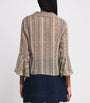 PAIGE Brown Silk Jasmeet Blouse