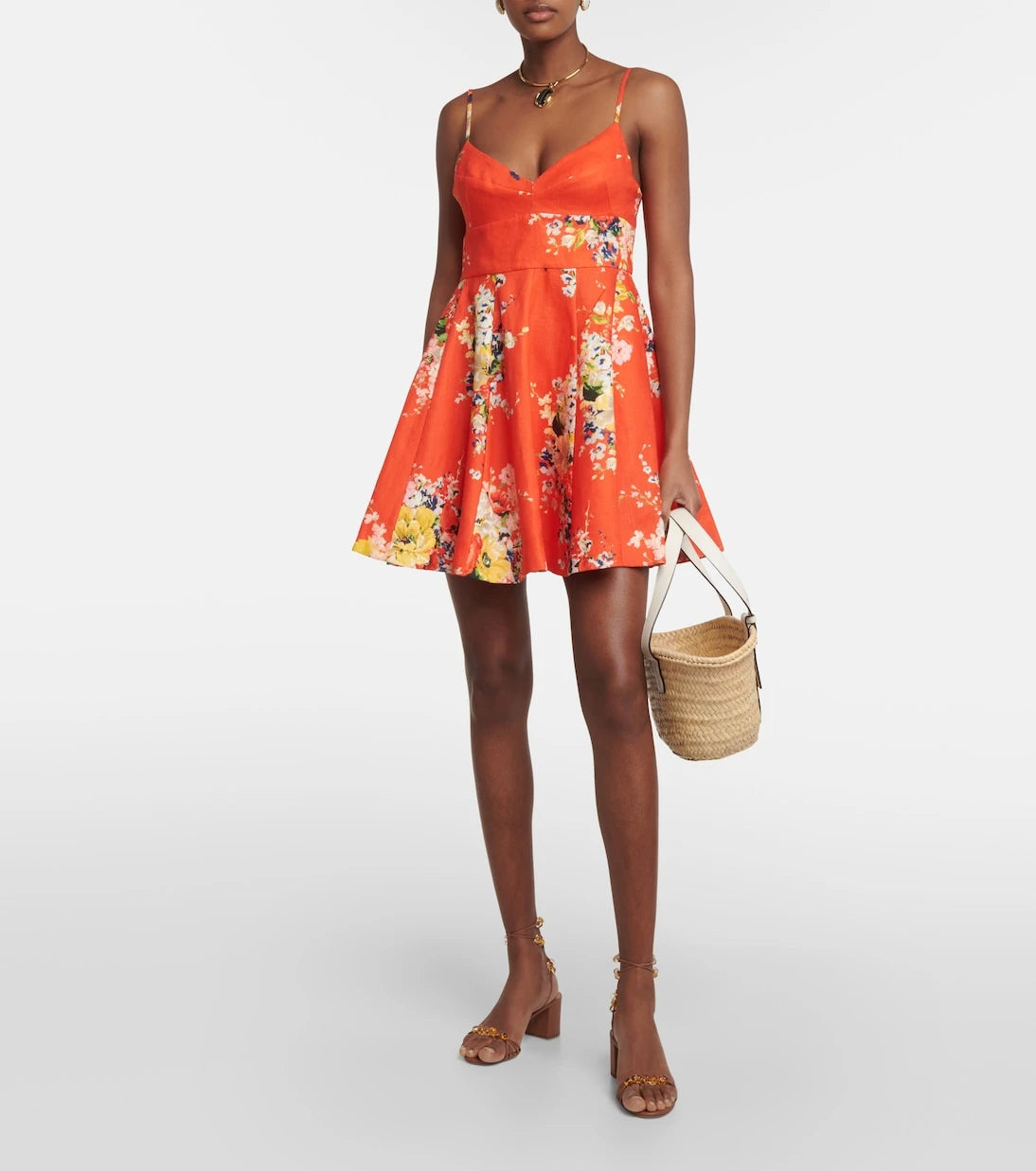 Zimmermann - Alight floral linen minidress