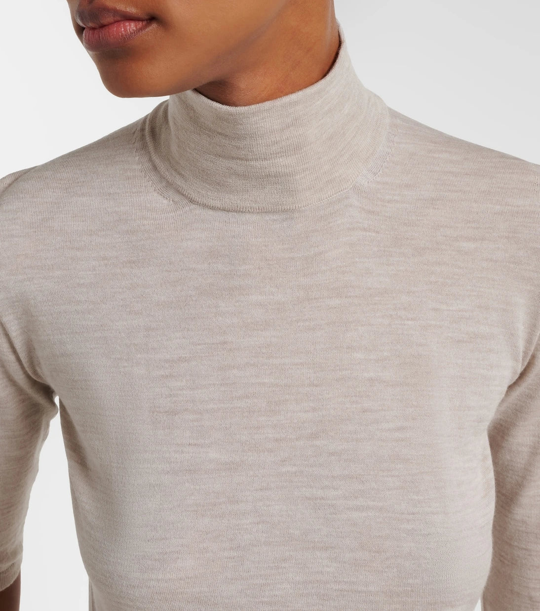 Max Mara - Boa virgin wool turtleneck top