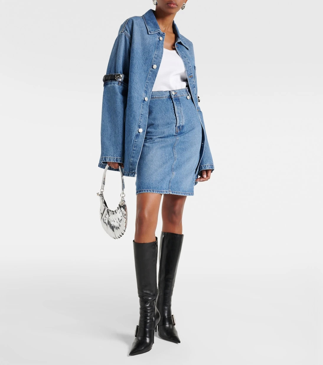 Coperni - Denim pencil skirt