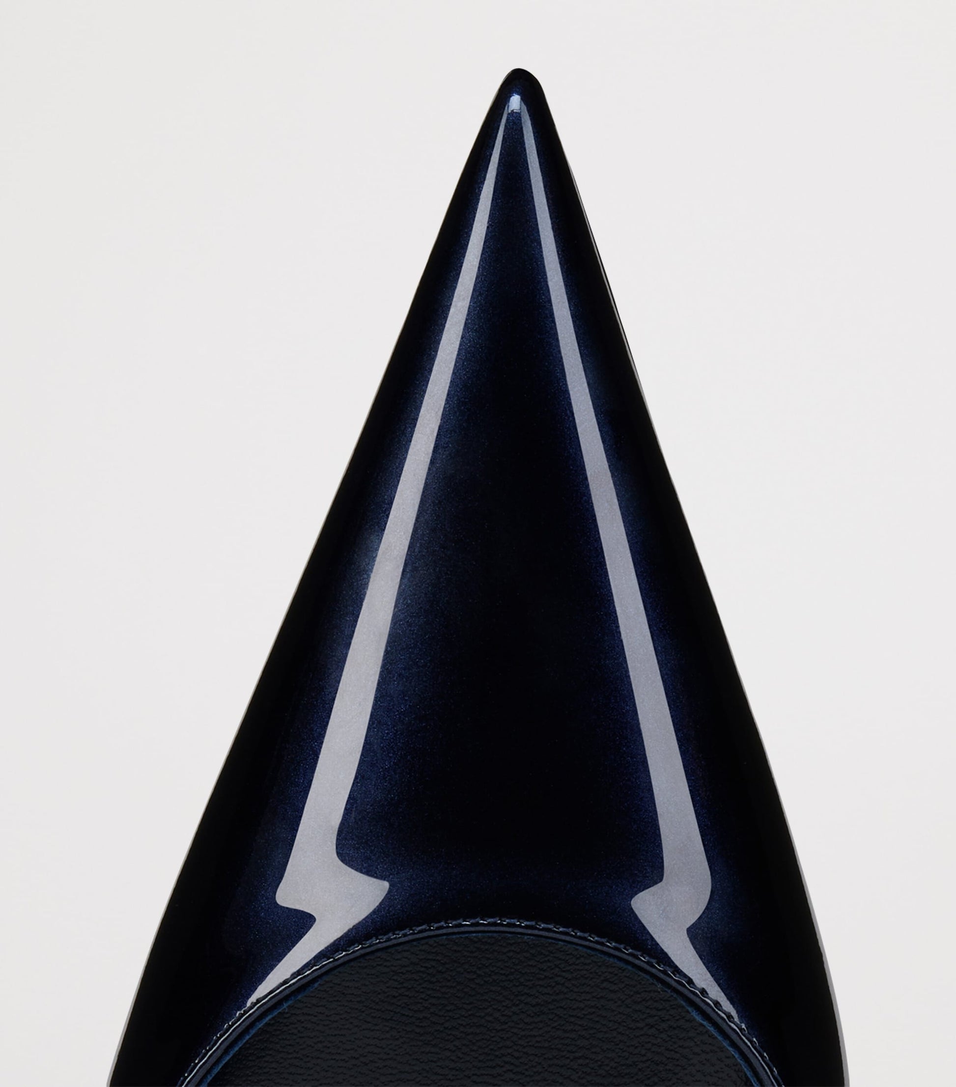 Navy Kate Max Sling Patent Leather Pumps 100