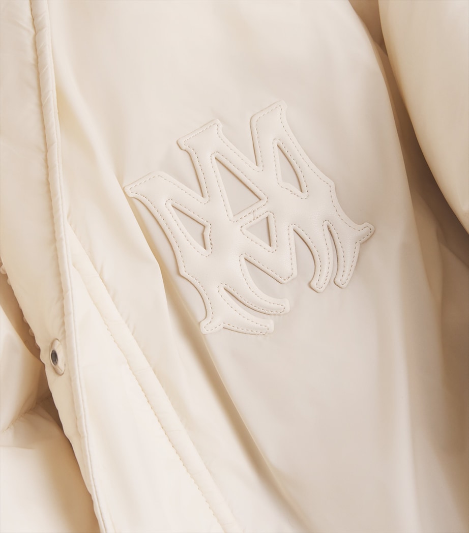 AMIRI White Down Logo-Detail Unchanneled Puffer Jacket