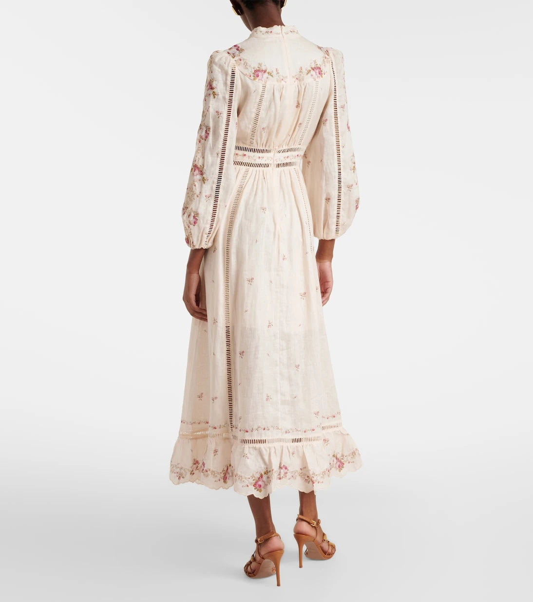 Zimmermann - Patience floral linen midi dress
