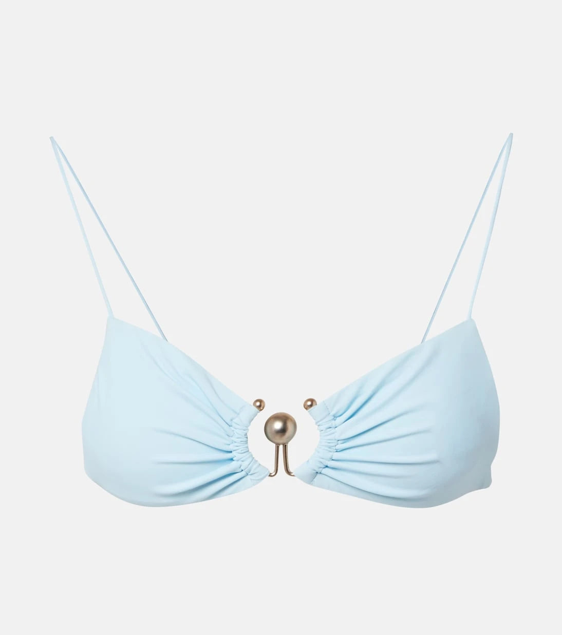 Christopher Esber - Ring-detail ruched bikini top