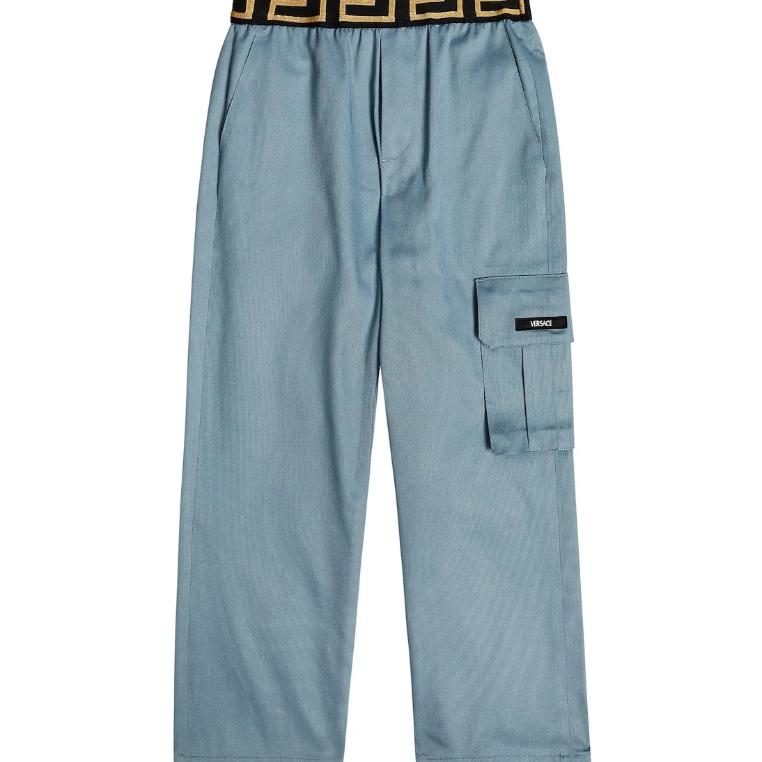 Versace Kids - Greca cotton gabardine pants