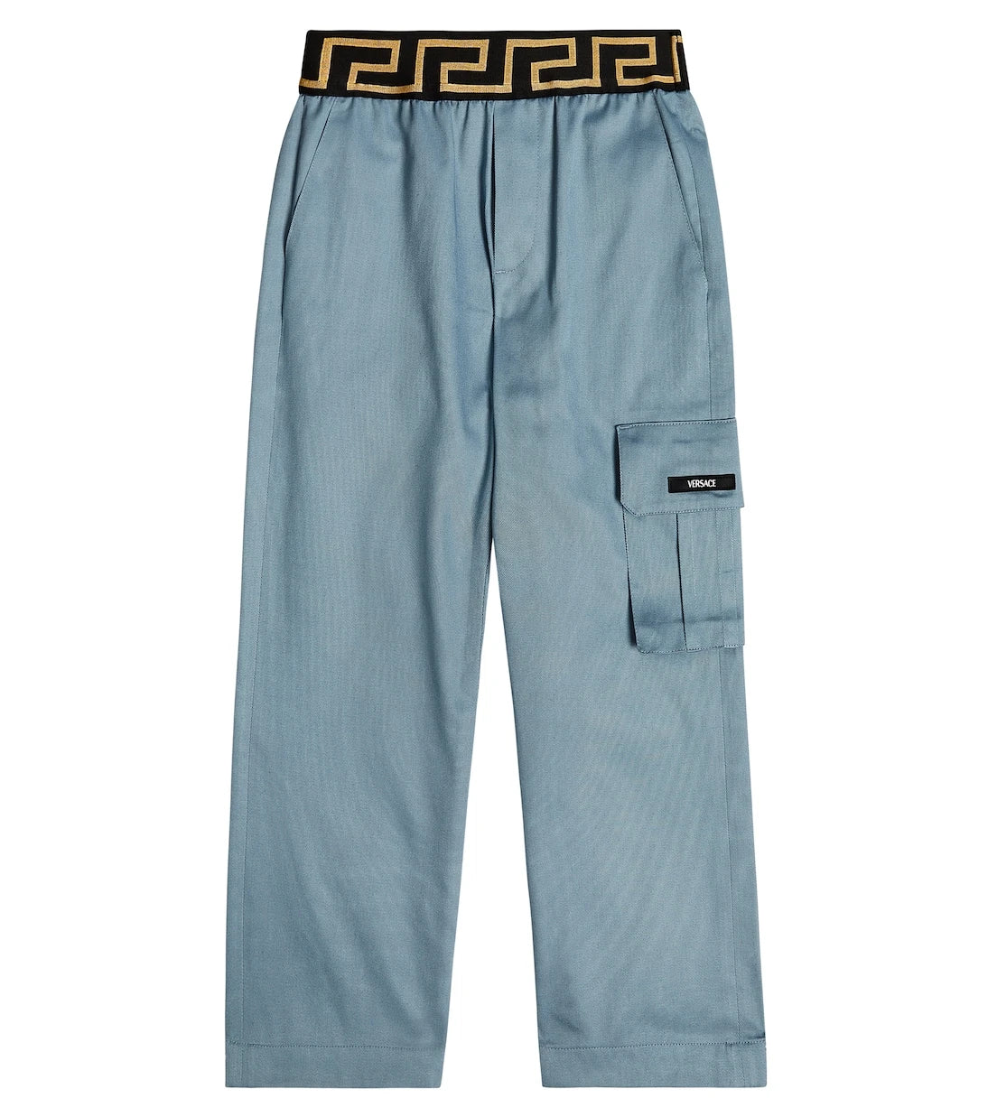 Versace Kids - Greca cotton gabardine pants
